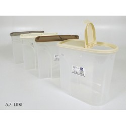 Φαγητοδοχείο οβάλ πλαστικό με στόμιο σε 4 χρώματα 5.7L