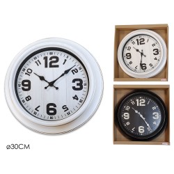 Ρολόι τοίχου πλαστικό 30εκ.