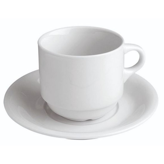 Πιατάκι πορσελάνης για φλυτζάνι καφέ στοιβαζόμενο 12εκ.