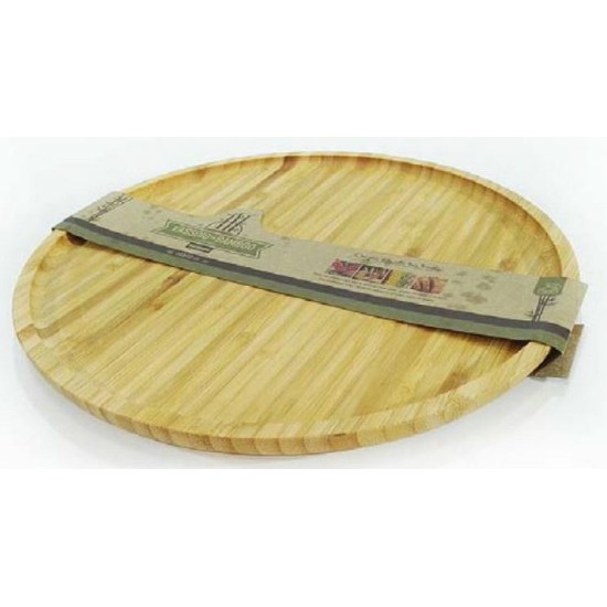 Πιατέλα μπαμπού στρόγγυλη 33x2εκ.