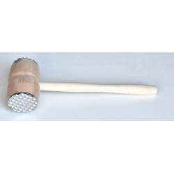 Σφυρί κρέατος ξύλινο με μεταλλική επιφάνεια 29,5εκ.