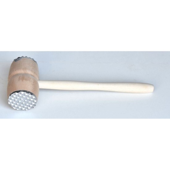 Σφυρί κρέατος ξύλινο με μεταλλική επιφάνεια 29,5εκ.