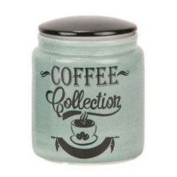 Βάζο κεραμικό με καπάκι GREY WORDS για καφέ 1L