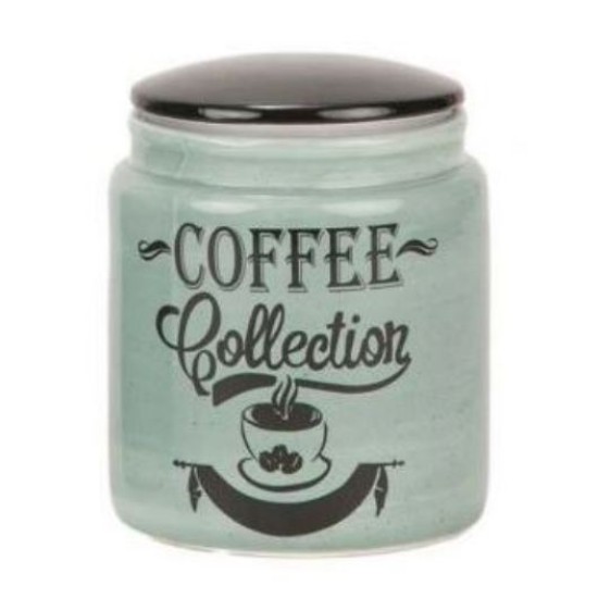 Βάζο κεραμικό με καπάκι GREY WORDS για καφέ 1L