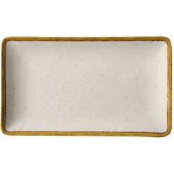 Πιατέλα πορσελάνης κρεμ 36x24εκ. Ivory