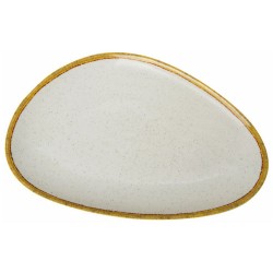 Πιατέλα πορσελάνης ασύμμετρη 28εκ. Ivory