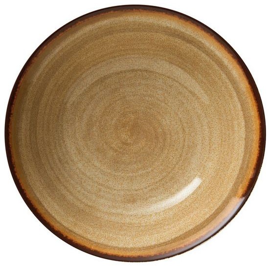 Σαλατιέρα πορσελάνης καφέ 23x6,5εκ. Sahara