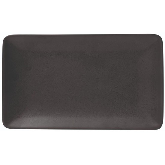 Πιατέλα πορσελάνης μαύρη 27x16εκ. Midnight