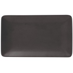 Πιατέλα πορσελάνης μαύρη 31x21εκ. Midnight