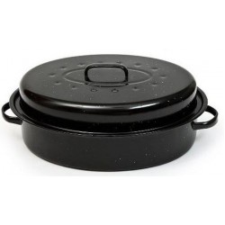 Γάστρα εμαγιέ με σχάρα 42x32x14εκ.