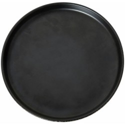 Πιάτο επίπεδο πορσελάνης 21εκ. Sandstone Matt Black