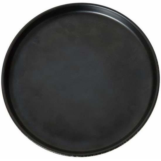 Πιάτο επίπεδο πορσελάνης 27εκ. Sandstone Matt Black