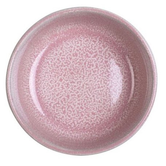 Μπωλ πορσελάνης ροζ 13x6εκ. Pink Reactive Glaze