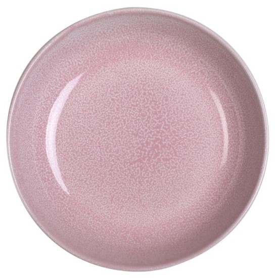 Σαλατιέρα πορσελάνης ροζ 22x5εκ. Pink Reactive Glaze