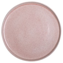 Πιάτο επίπεδο πορσελάνης ροζ 21x2εκ. Pink Reactive Glaze