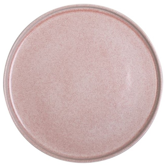 Πιάτο επίπεδο πορσελάνης ροζ 21x2εκ. Pink Reactive Glaze