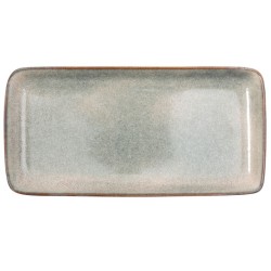 Πιατέλα stoneware reactive glaze 20,5x13,5εκ. Grain