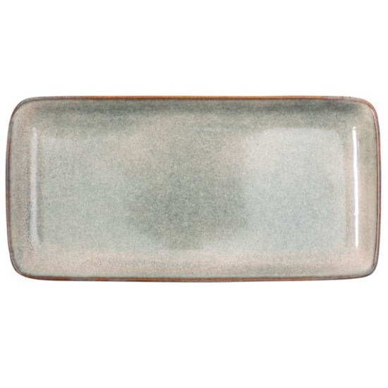 Πιατέλα stoneware reactive glaze 20,5x13,5εκ. Grain