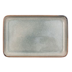 Πιατέλα stoneware reactive glaze 28x14εκ. Grain