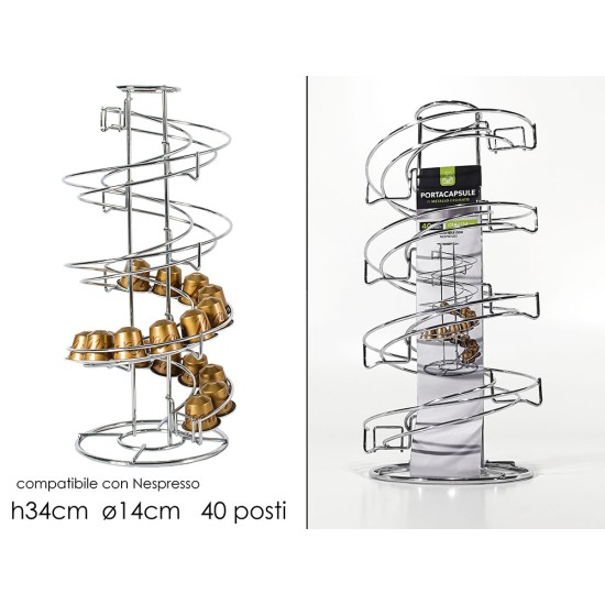 Βάση μεταλλική για 40 κάψουλες 34x14εκ.