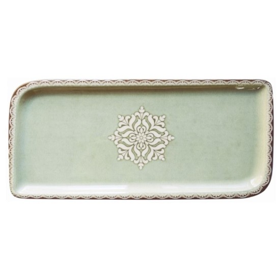 Πιατέλα πορσελάνης 24x15εκ. Tinta Rome