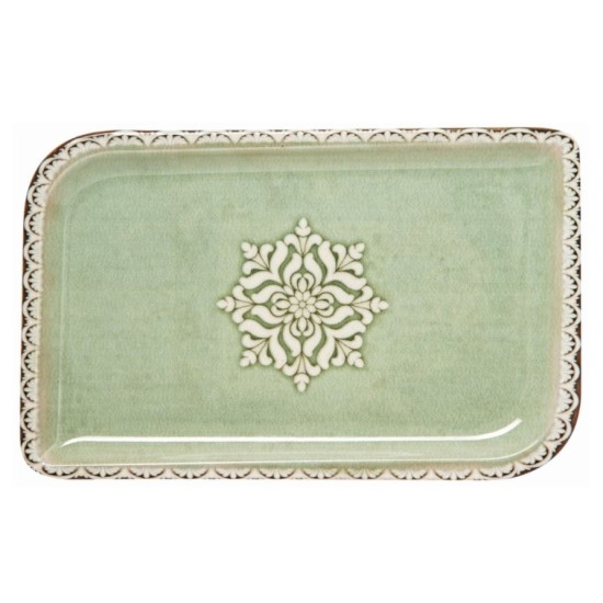 Πιατέλα πορσελάνης 36x21εκ. Tinta Rome