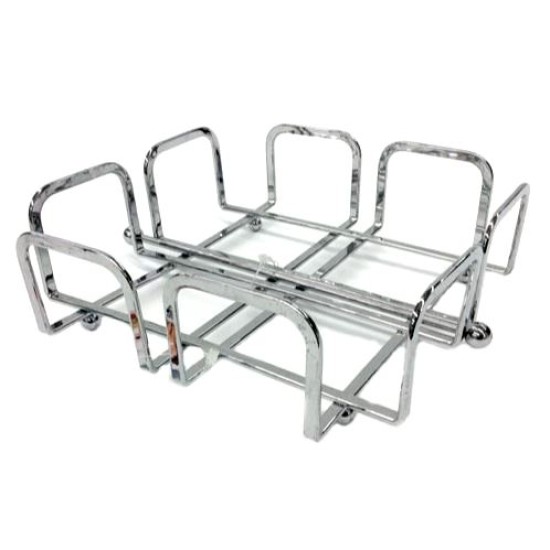 Χαρτοπετσετοθήκη μεταλλική με βαρίδιο 20x20x7εκ.