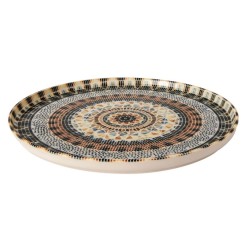 Πιάτο επίπεδο πορσελάνης 21εκ. Mozaik