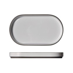 Πιατέλα οβάλ πορσελάνης 30x17εκ. Character White
