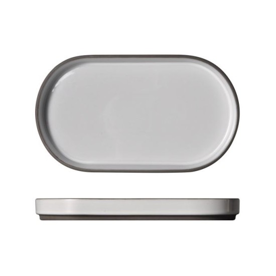 Πιατέλα οβάλ πορσελάνης 30x17εκ. Character White