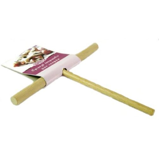 Σπάτουλα κρέπας ξύλινη κυλινδρική 15x17εκ.