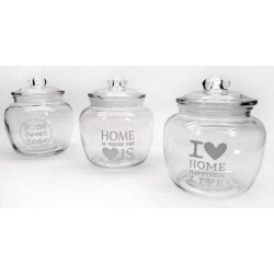 Μπισκοτιέρα γυάλινη με αεροστεγές καπάκι 1.25L