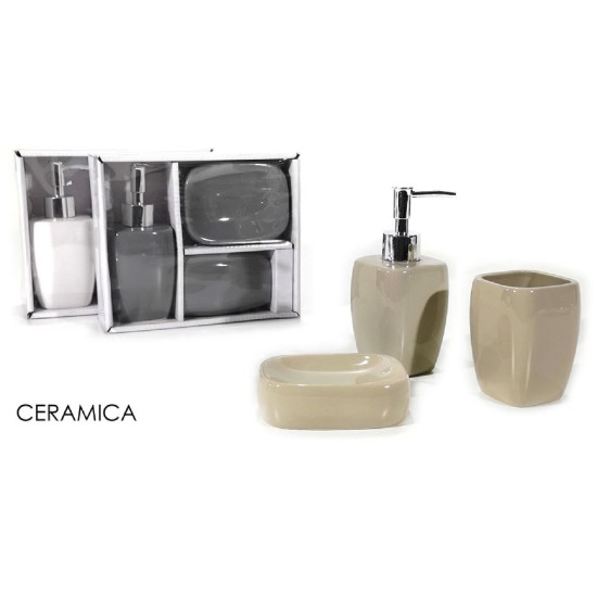 Σετ μπάνιου 3 τεμαχίων κεραμικό