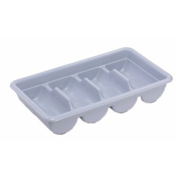 Κουταλοθήκη πλαστική 4 θέσεων γκρι 53x30x10εκ.