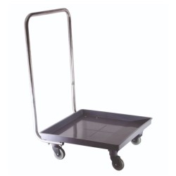 Τρόλλεϊ μεταφοράς με λαβή καλαθιών 54x54x80εκ.