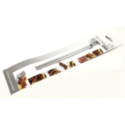 Σετ 4 σουβλιά inox στρόγγυλα 2mm 21,5εκ.