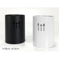 Θήκη για κουτάλες επιτραπέζια μεταλλική 13x18εκ.