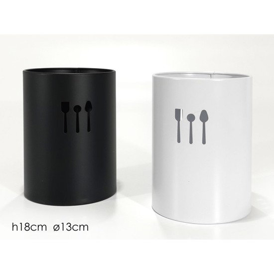 Θήκη για κουτάλες επιτραπέζια μεταλλική 13x18εκ.