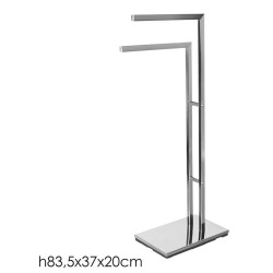 Κρεμάστρα επιδαπέδια μεταλλική 2 θέσεων 37x20x83,5εκ.