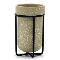 Ποτηράκι μπάνιου μέταλλο/κεραμικό