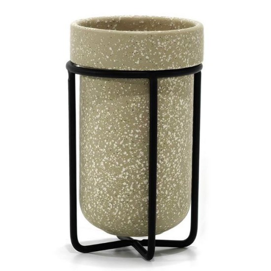 Ποτηράκι μπάνιου μέταλλο/κεραμικό