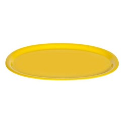 Δίσκος μελαμίνης οβάλ κίτρινος 29,5x21εκ. Family