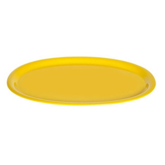 Δίσκος μελαμίνης οβάλ κίτρινος 29,5x21εκ. Family