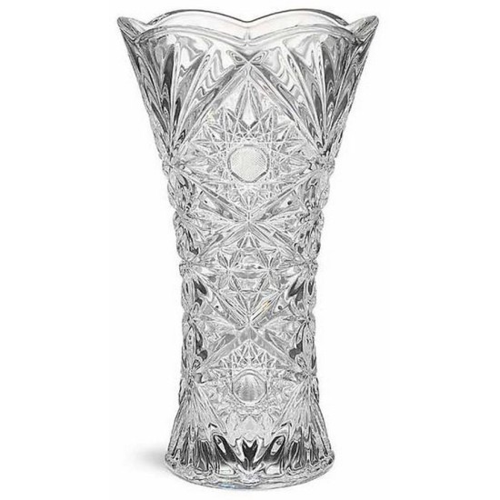 Ανθοδοχείο γυάλινο σκαλιστό 25εκ. ΗΛΙΟΣ