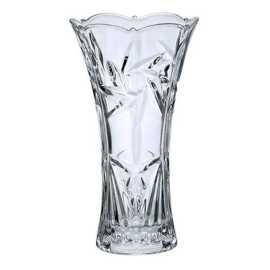 Ανθοδοχείο γυάλινο σκαλιστό 25εκ.