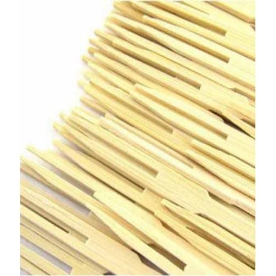 Σετ 100 πηρουνάκια φρούτου δύαινα ξύλινα 9εκ.