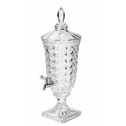 Δοχείο γυάλινο με πόδι και κάνουλα 16x45εκ. 2L Prisma