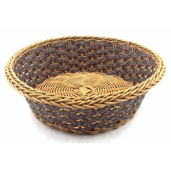 Ψωμιέρα-καλαθάκι πλαστική rattan 24εκ.