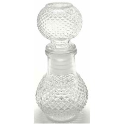 Καραφάκι γυάλινο στρόγγυλο με σκάλισμα 50ml