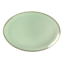Πιατέλα οβάλ πορσελάνης 36εκ. Pistachio
